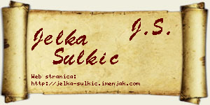 Jelka Šulkić vizit kartica